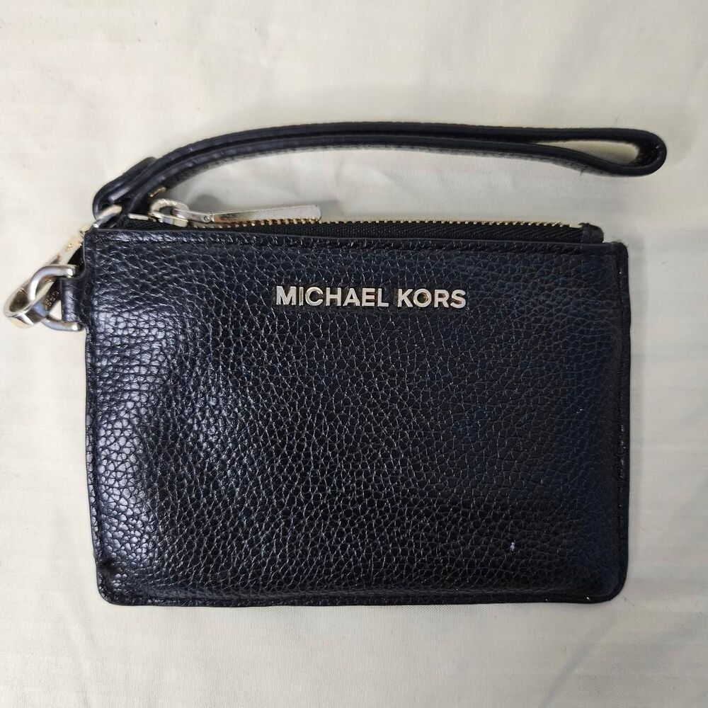 Michael Kors Women's Black and Gold Wallet